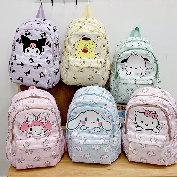 New Cartoon Cute Sanrio Primary School Bag Large Capacity Printed ...