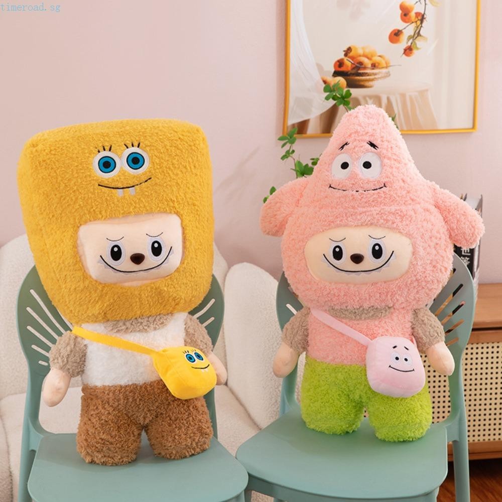 TIMEROAD Labubu Plush Stuffed Doll, SpongeBob Patrick Star Labubu Time ...