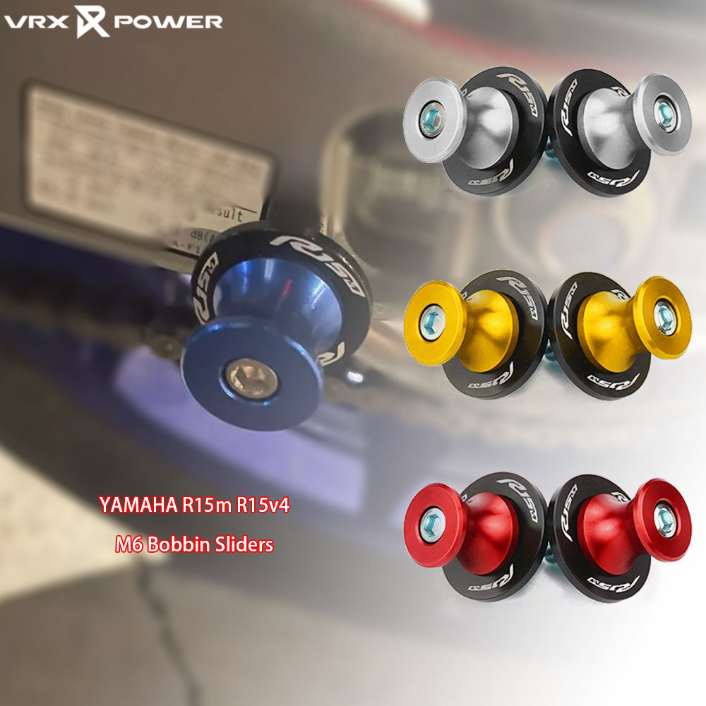 For YAMAHA R15m R15v4 Motorcycle Swingarm Slider Spools Stand Screw M6 ...