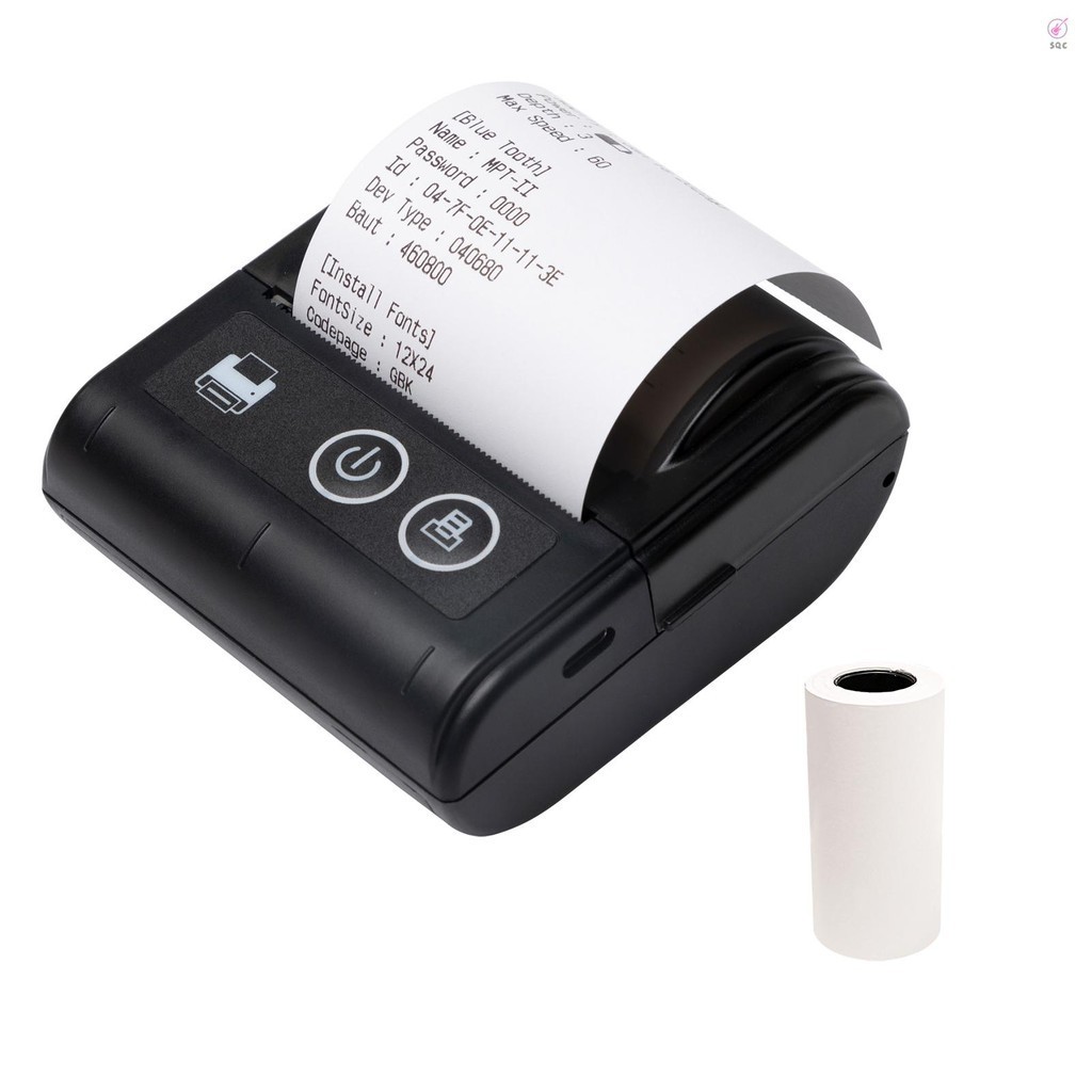 Portable Mini Thermal Receipt Printer USB & BT Connection 2 inches 57mm  Wireless Printer High Speed with 1 Roll Paper Inside Compatible with iOS  Android Windows for Resta [Sqic] | Shopee Singapore