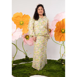 Lubna - ALIA PLUS SIZE GRS RECYCLED POLYESTER FRILL KURUNG SET