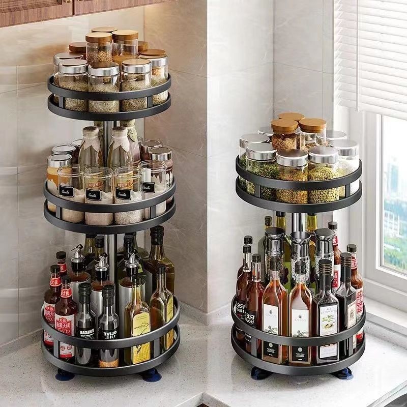 Kitchen Spice Rack Household Countertop Multi-Functional Condiment ...