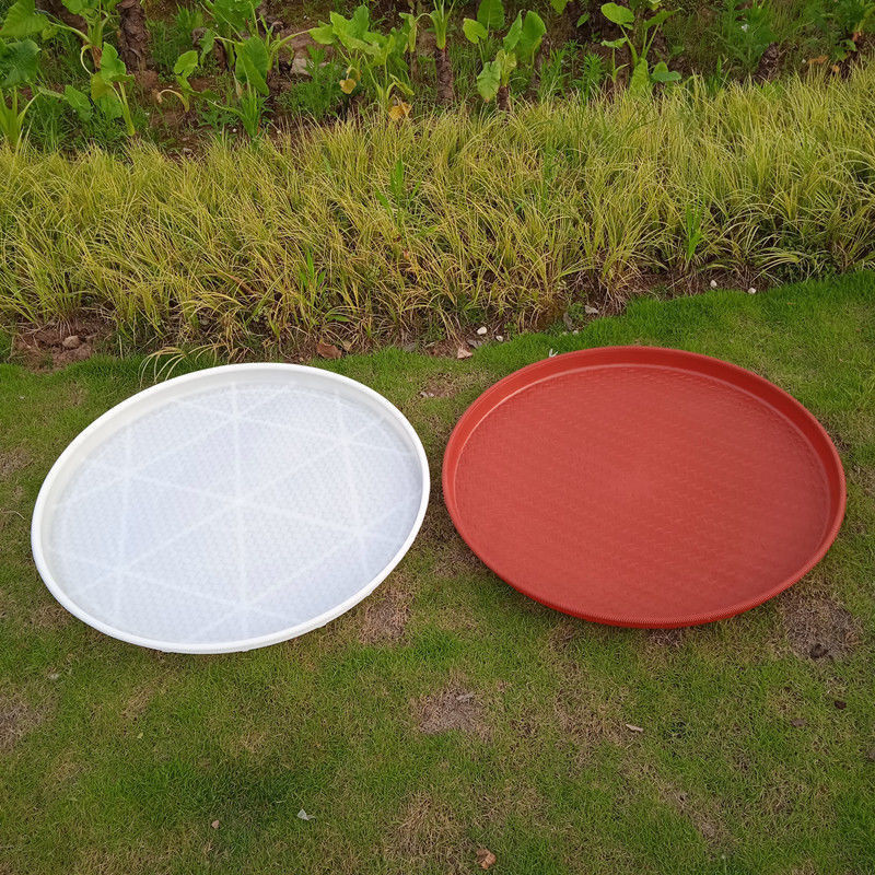 Plastic Rice Rinsing Sieve Dustpan Imitation Bamboo Drying round