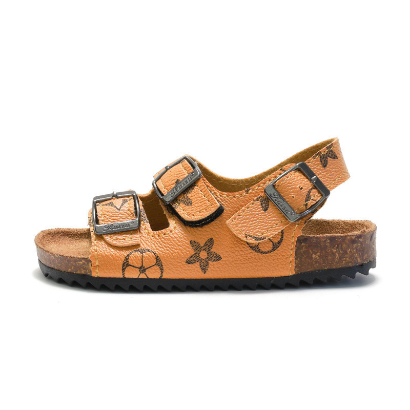 AT RUIZUSTOCKNew Children s Cork Sandals Boys Sandals Women s Beach Shoes Water Pine Korean Style Fashion Baby Cross V Shopee Singapore