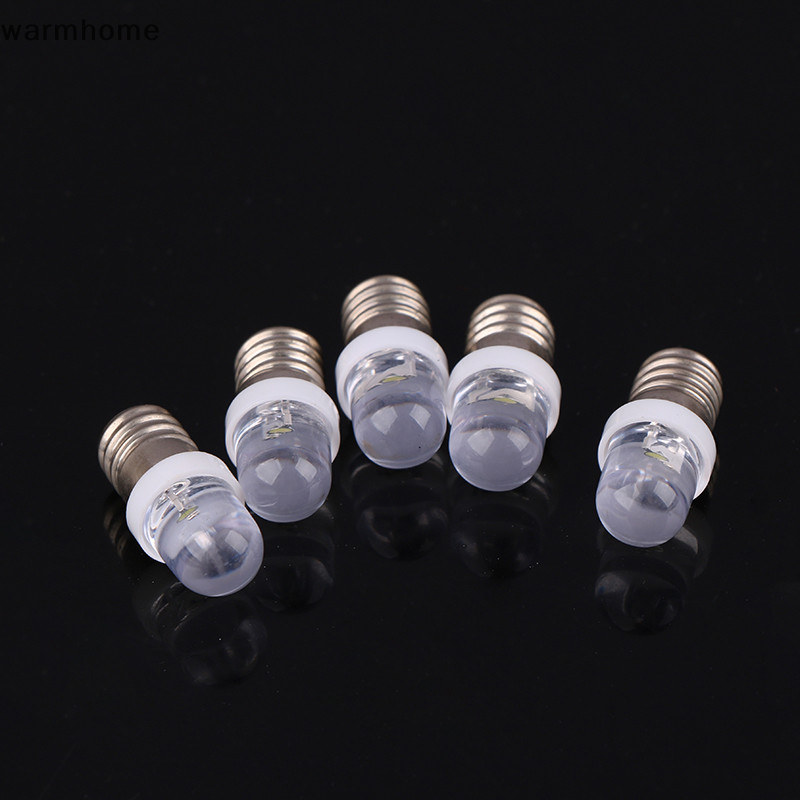 warmhome 5Pcs E10 Led Bulb E10 DC 3V 6V 12V 24V Instrument Bulb E10 ...