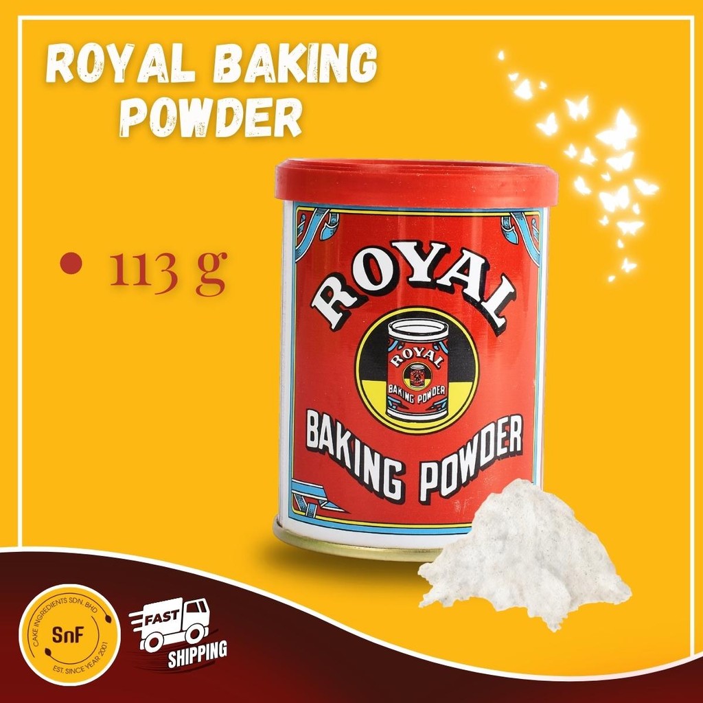 Baking Powder Royal Serbuk Penaik Roti Muffin Pancake Halal 113 g ...