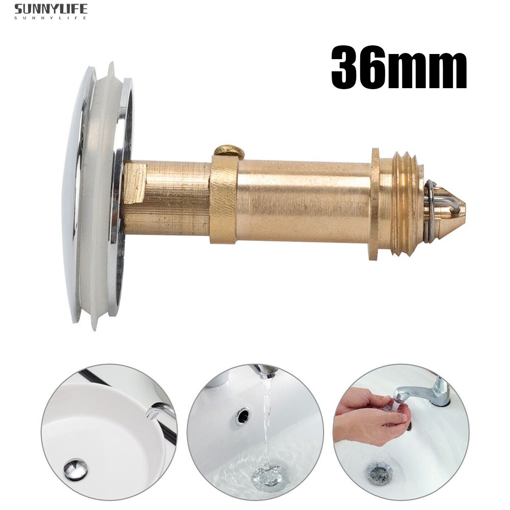 {sunnylife} 36mm Tap Pop-Up Basin Waste Chrome Sink Push Button Click ...