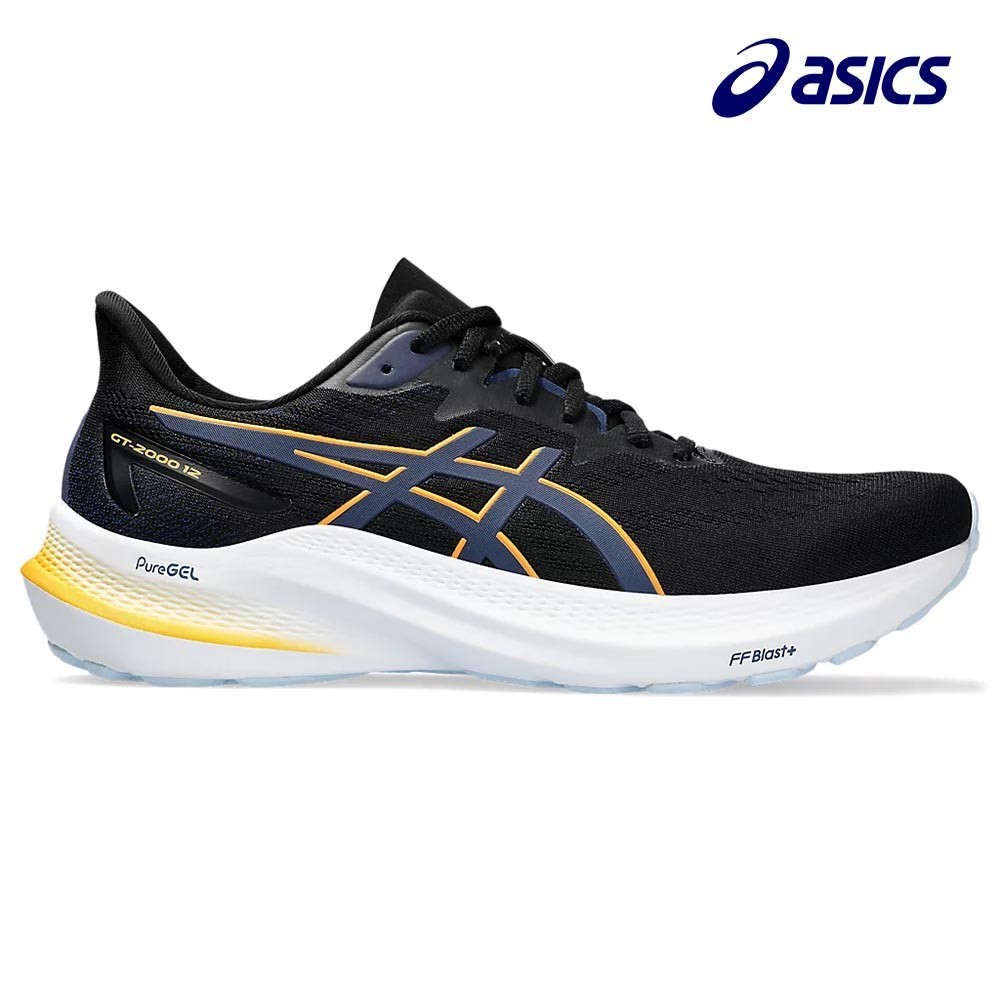 Asics Men GT 2000 12 Running Shoes Black Fellow Yellow 2E Shopee Singapore