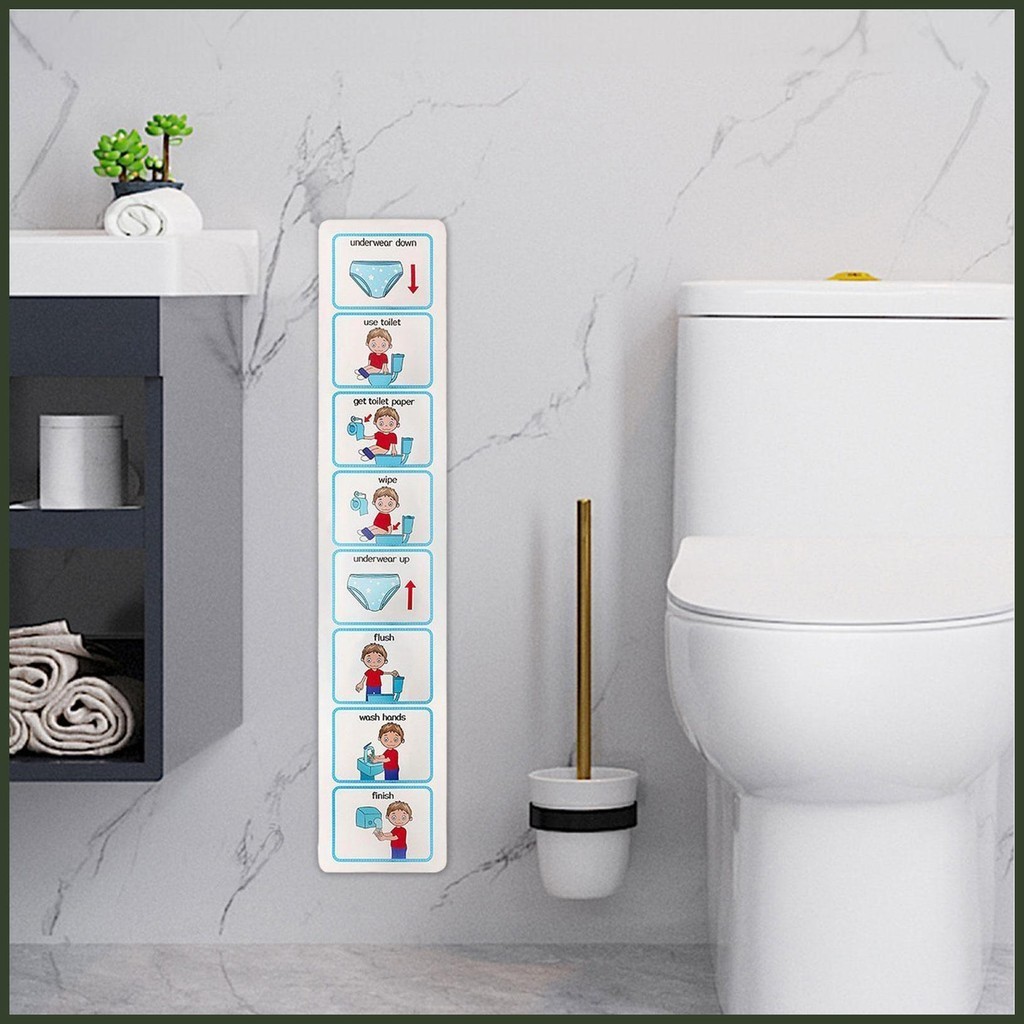 Potty training visual chart toilet monitoring chart sticker teach kids