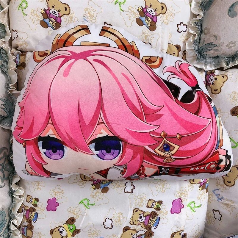 Anime Genshin Impact Yae Guuji Yae Miko Plush Pillow Doll Dakimakura ...