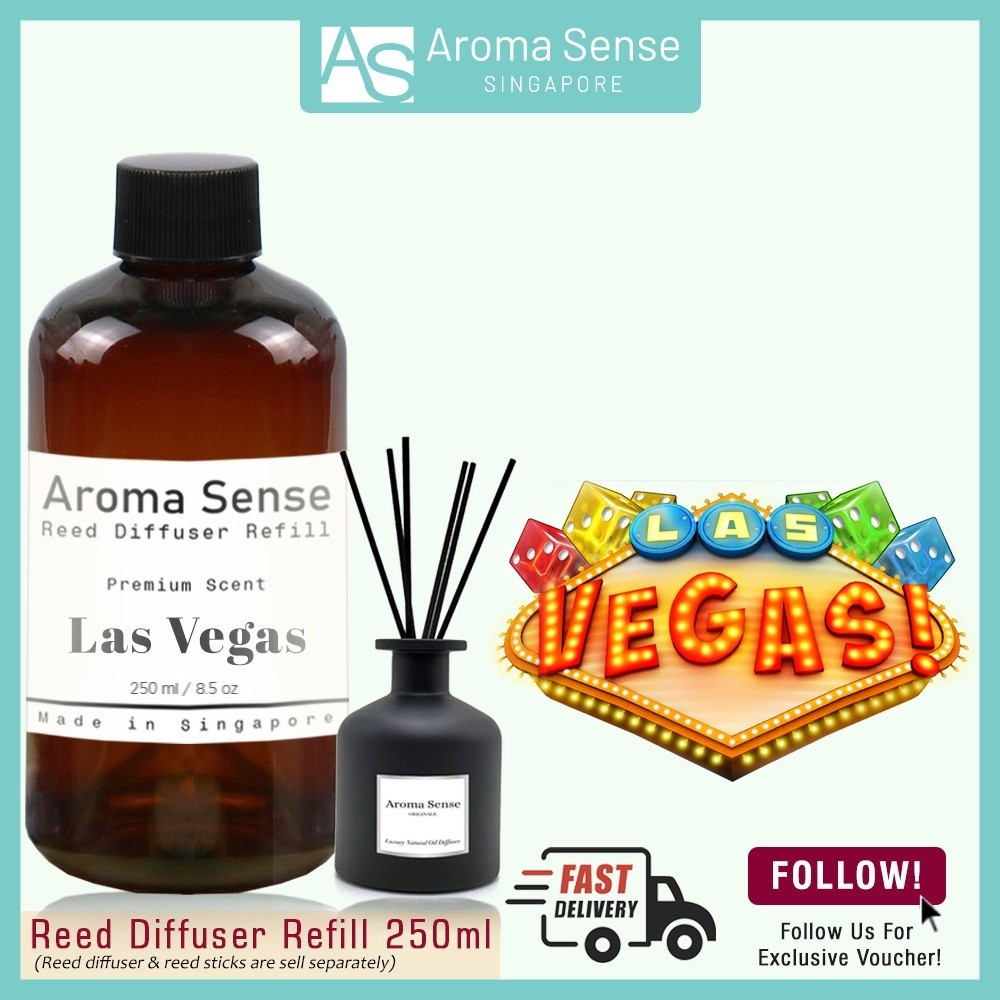 Aroma Sense Las Vegas Scent Reed Diffuser Refill (250ml) Shopee Singapore