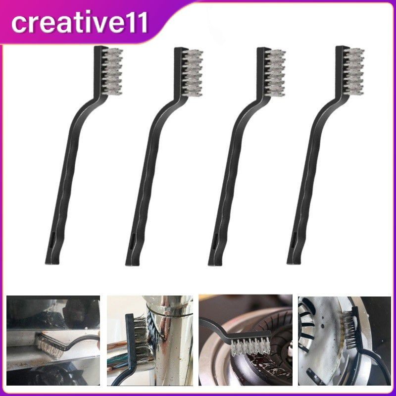 Wire Brass Brush Mini Brushes Micro Stainless Steel Rust Remover Paint ...