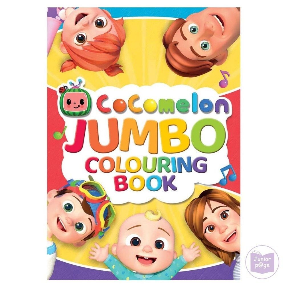 CoComelon Jumbo Colouring Book | Shopee Singapore