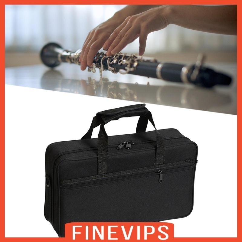 [Finevips] Case Gig Bag with Compartments Adjustable