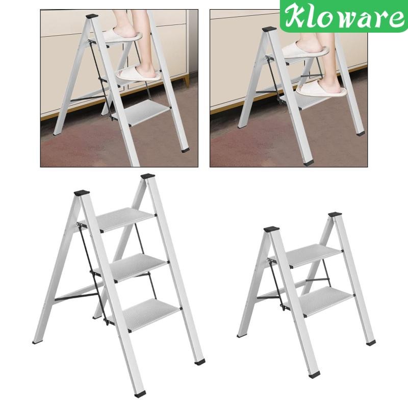 [Kloware] Foldable Step Ladder Folding Step Stool 150 kg Load Anti Slip ...