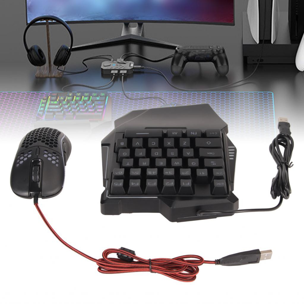Seashorehouse Diydeg One Handed RGB Gaming Keyboard and Combo for ...