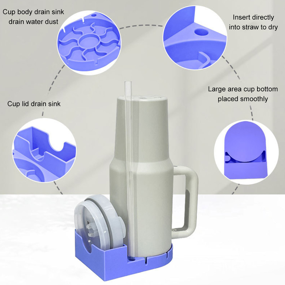 Silicone Bottle Drying Rack Non-Slip Sports Bottle Drainer Stand for ...