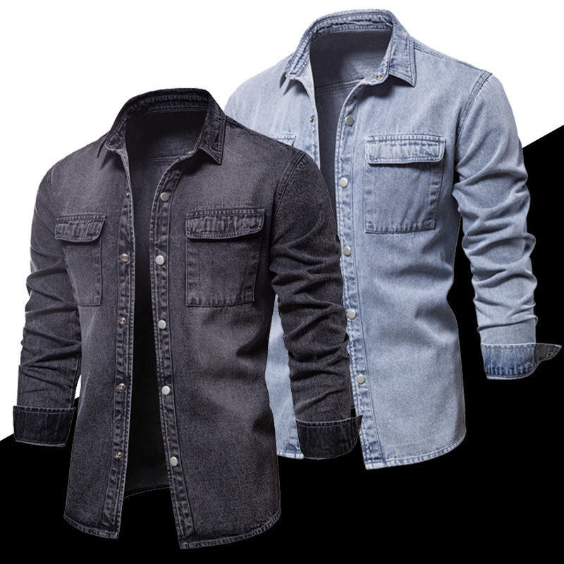 2024 Plus Size Spring New Arrive American Style Denim Men Normal Jacket ...