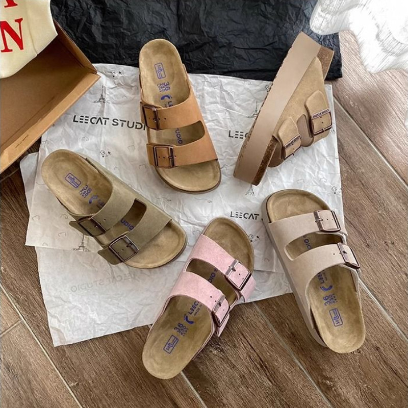 Women s Thick Soled Birkenstock Sandals Spring and Summer Retro