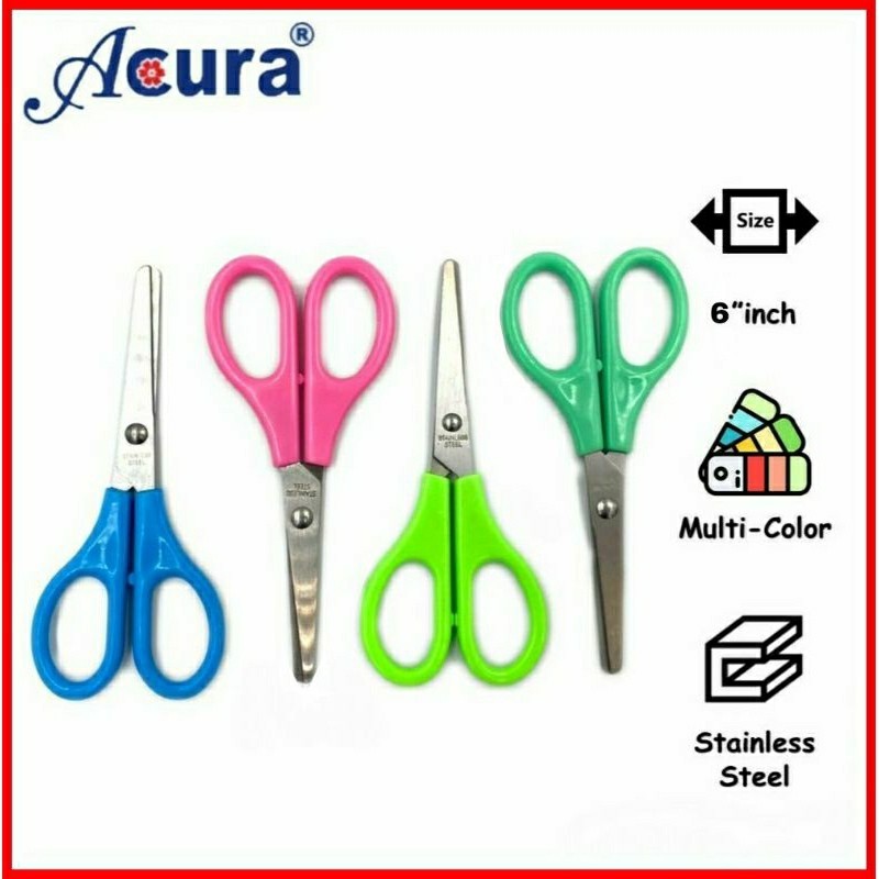 Acura Student Office Scissor Stainless Steel 6