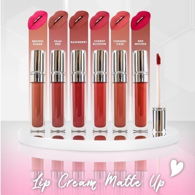 Xi Xiu Matte Up Lip Cream / Merah Jingga Official - Gambar 3