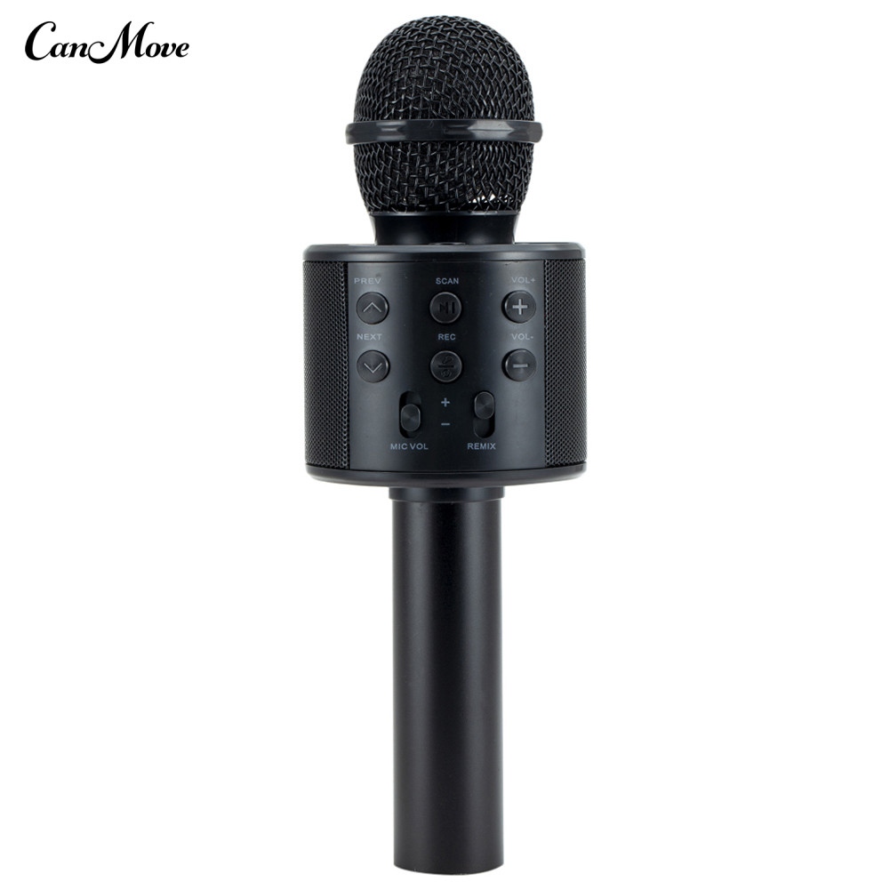 WS858 Wireless Karaoke Handheld Microphone USB Player Bluetooth