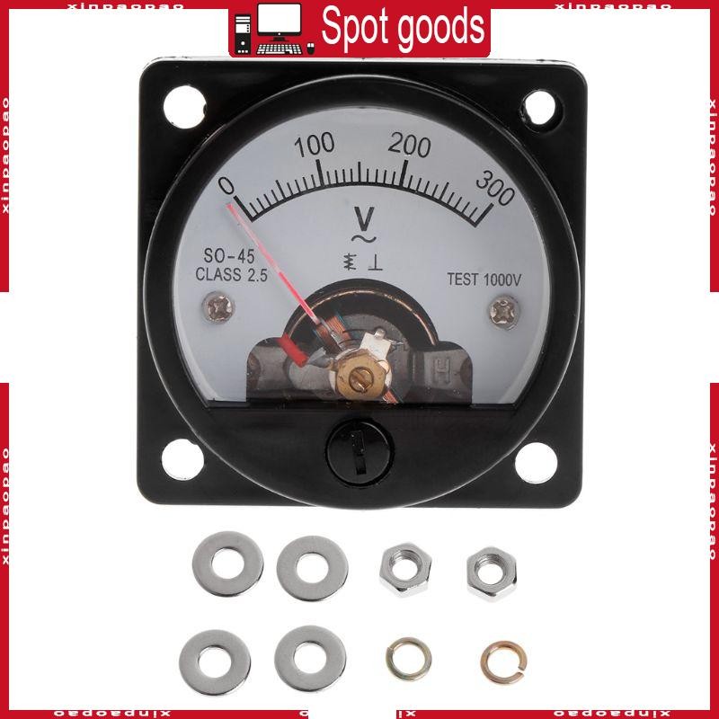 XI SO-45 AC 0-300V Analog Dial Panel Meter Voltmeter Gauge for ...