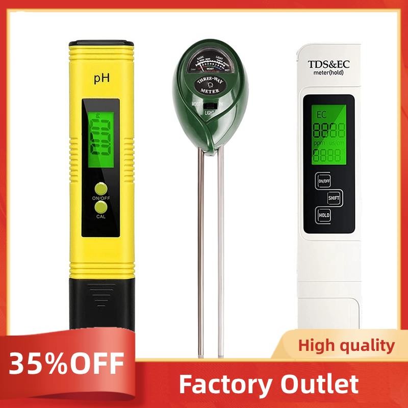 PH Meter, 3 in 1 Garden Soil Test Kit, TDS PPM Meter, Soil Test Kit for ...