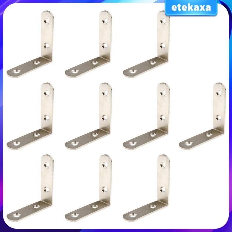 Etekaxa Pcs Corner Brace L Bracket Corner Bracket Brace Brackets Fastener Stainless Steel