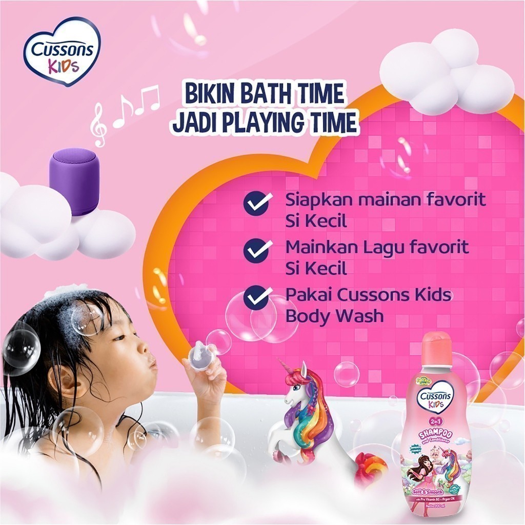 Cussons Kids Shampoo & Conditioner Soft & Smooth Fresh & Protect & Care / Merah Jingga Official - Gambar 4