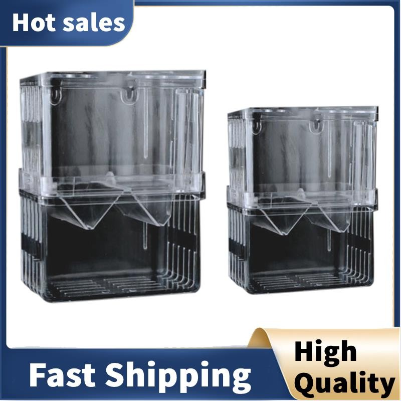 Aquarium Fish Breeder Box Bettas Fish Tank Fish Breeding Isolation Box ...