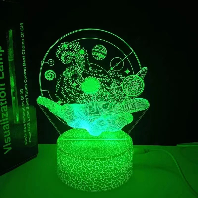 3D Optical Illusion Projectors Lamp Universe Space Galaxy In the Palm ...