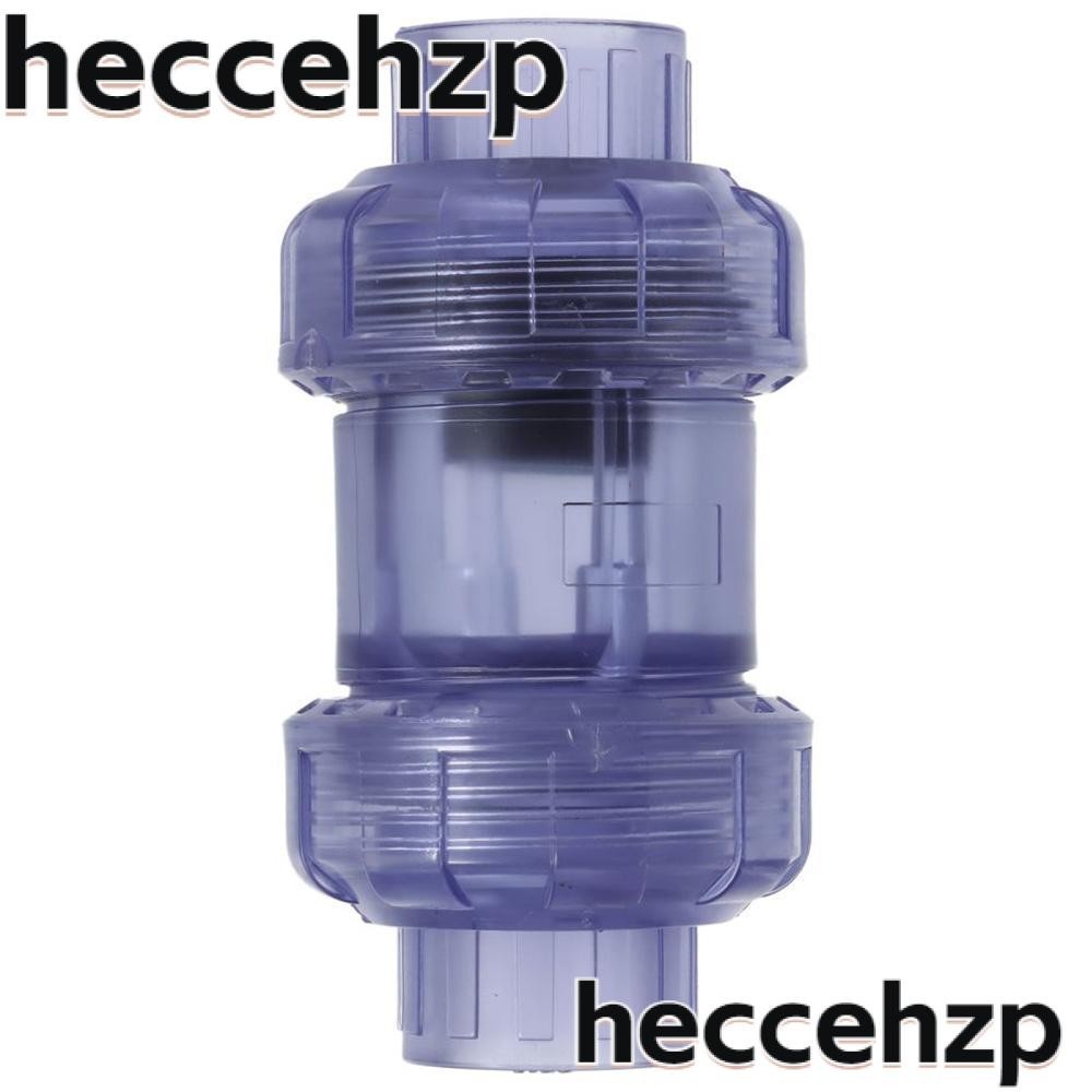HECCEHZP Oneway Valve, PVC 1/2" Check Valve, Durable Transparent Blue True Union Slip X Slip