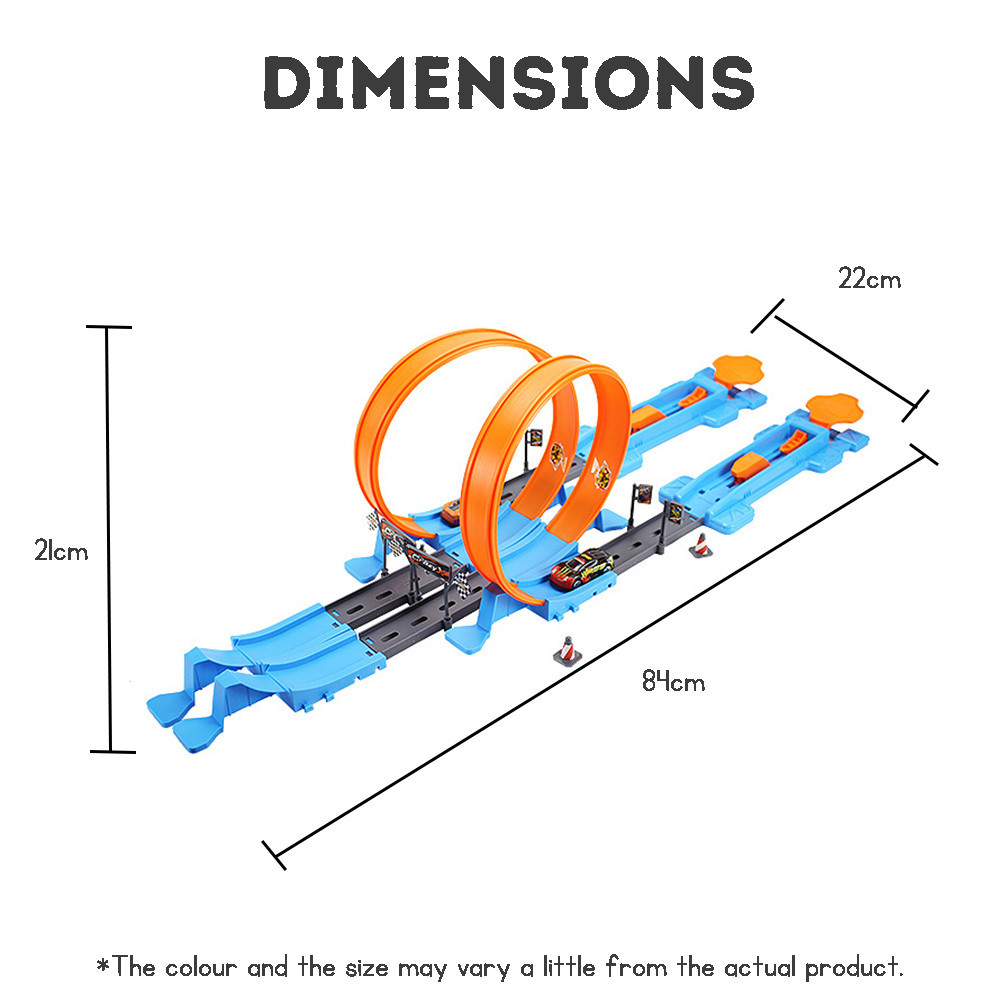 Dual Racing Track Racing Car Toy Car Track Toy Cars for Boys | Shopee ...