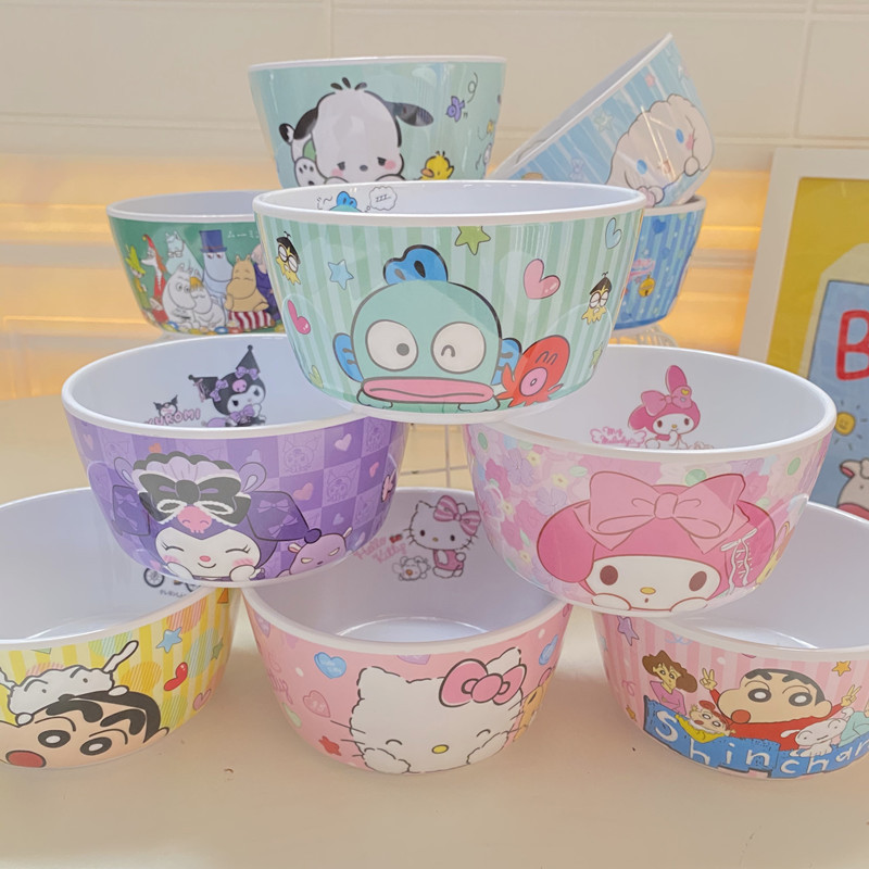 Sanrio Doraemon Cartoon Bowl Children Can't Break Small Bowl Rice Bowl ...