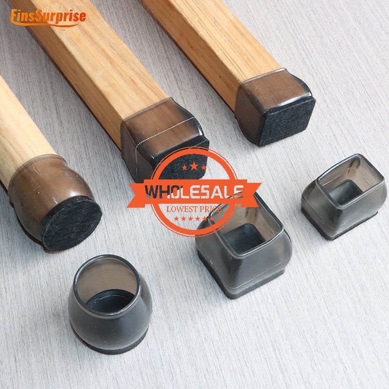 Wholesale Price Portable Scratch Resistant Floor Protector Soft Transparent Dining Table Leg Covers Rubber Chair Leg Cap Home Supply Shopee Singapore