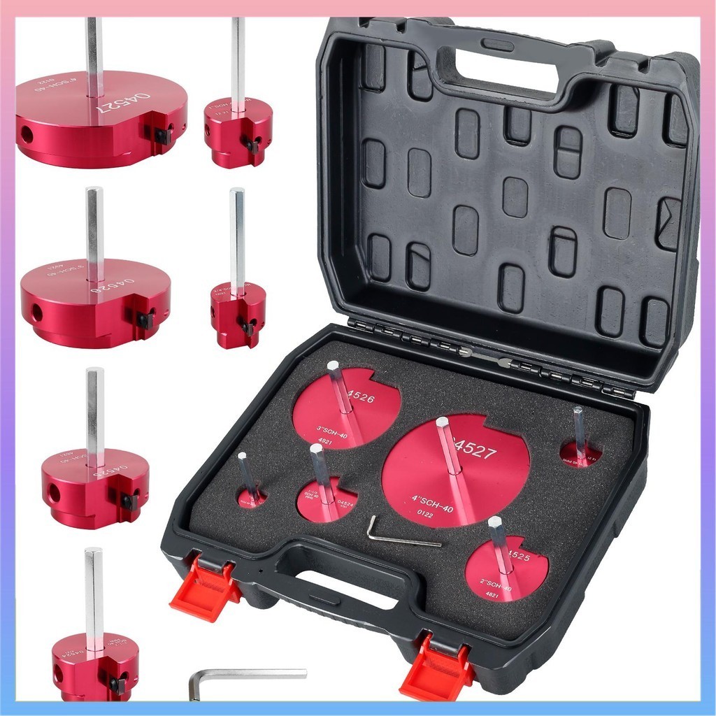 6Pcs Plastic Pipe Fitting Reamer Kit PPR75/PPR100/PPR150/PPR200/PPR300