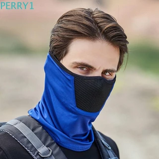 Ice Silk Sun Protection Face Mask And Sleeve Set Full Face UV Protection  Neck Gaiter Fishing Scarf Breathable Sunscreen Face Veil
