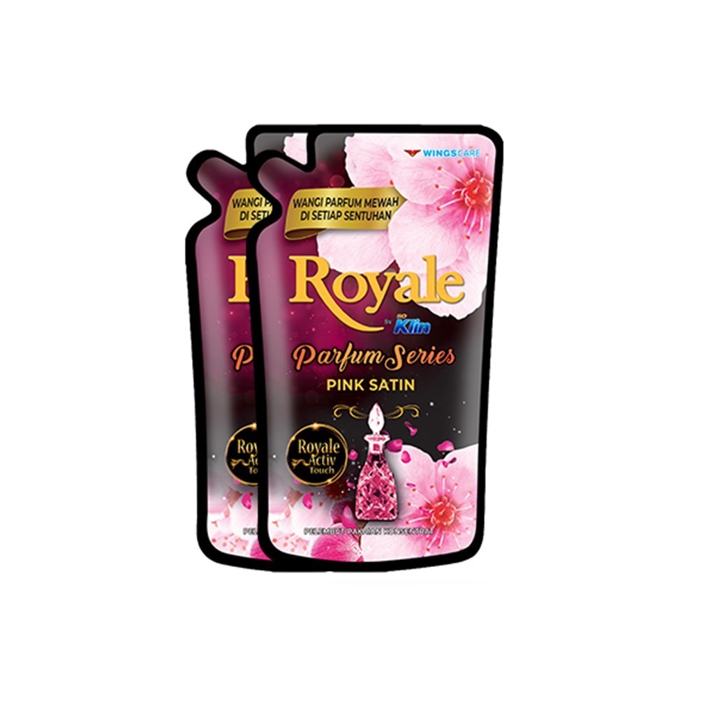 Royale Parfum Series Pelembut dan Pewangi Pakaian Pink Satin 600 ml x2 - Gambar 3