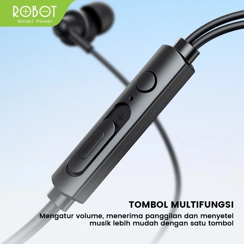 (AGOJIE) EARPHONE ROBOT TYPE-C REC240S HIGH-DEFINITION SOUND QUALITY - Gambar 4