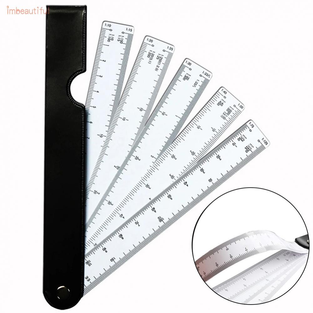 【IMBUTFL】Fan Shaped Scale Ruler with Clear Scale for Fashion Design and ...