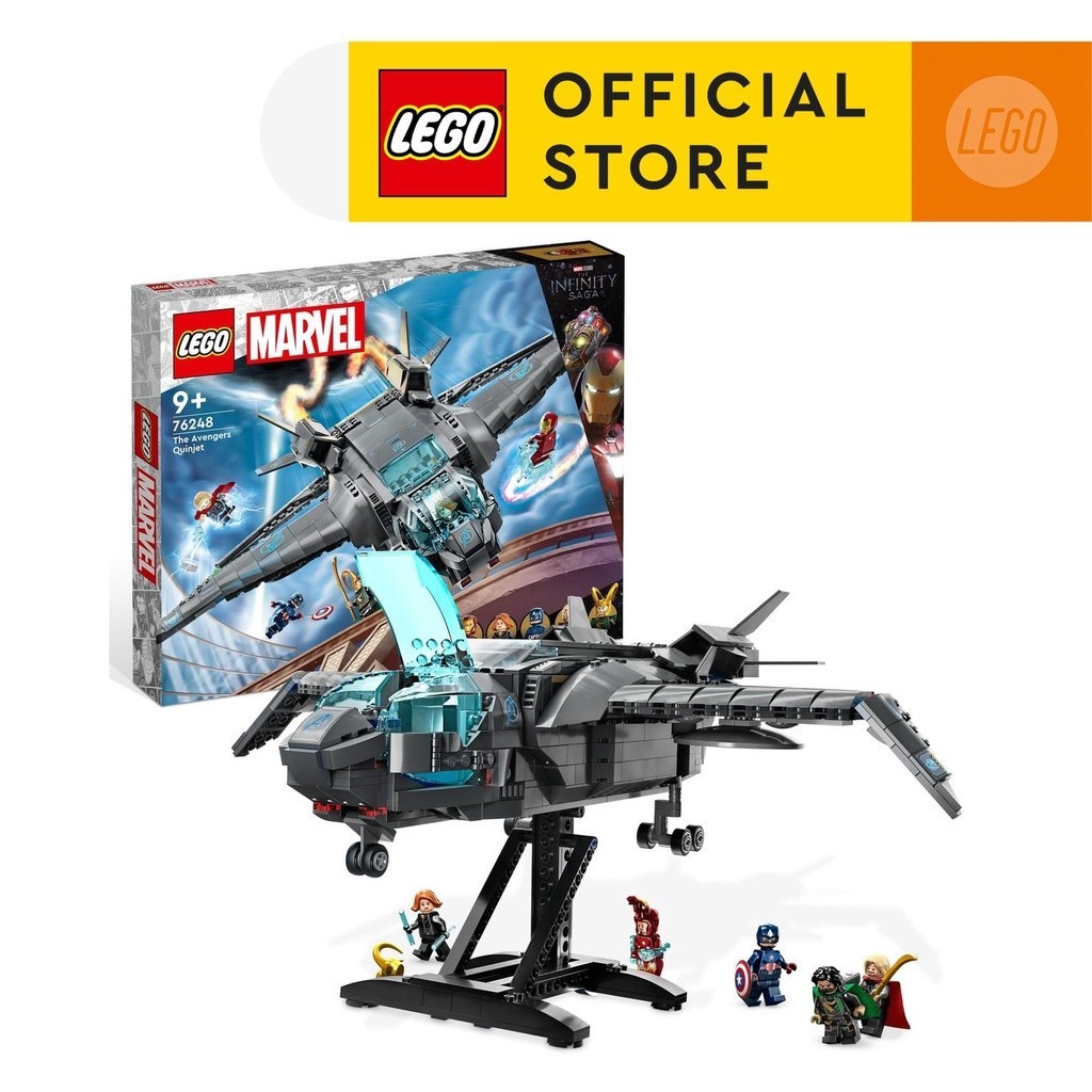 LEGO Super Heroes Marvel 76248 The Avengers Quinjet Building Toy Set 795 Pieces Marvel Children Construction Toys Shopee Singapore