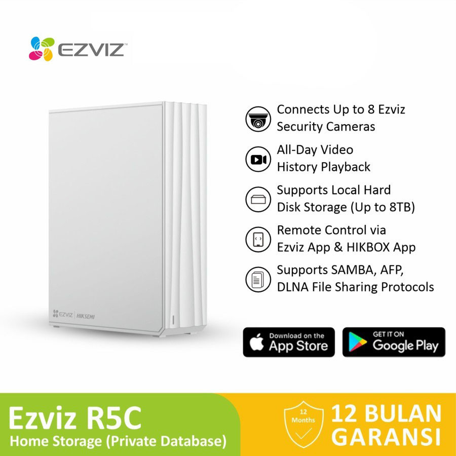 Ezviz R5C NAS Smart Home Storage Management For CCTV NVR | Shopee Singapore