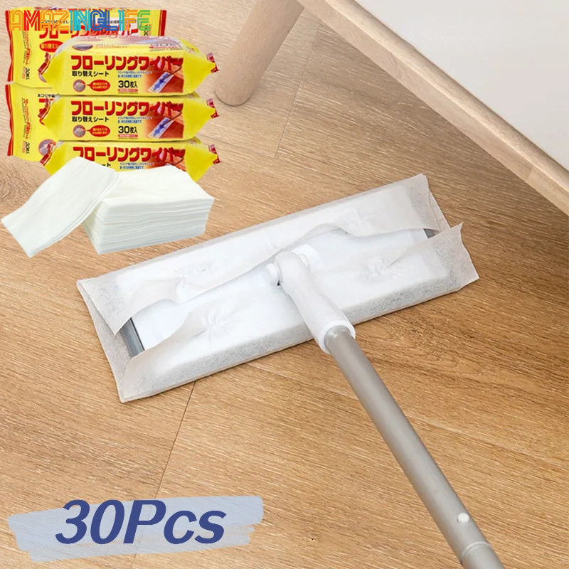 [Top Selection] 30Pcs Disposable Stains Removal Cloth Microfibre Floor