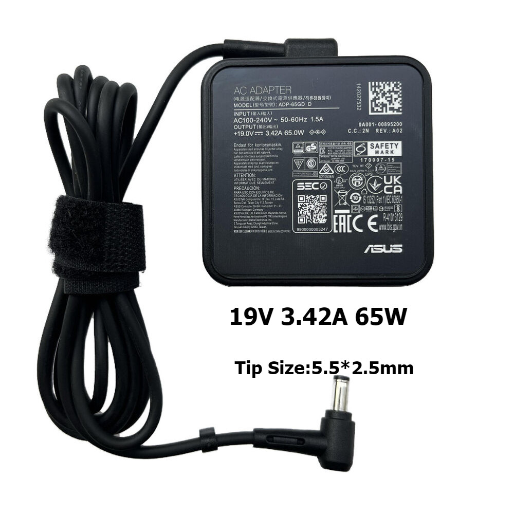 original 19V 3.42A 65W AC Power Charger For Asus X455L B53J X550CA F555 ...
