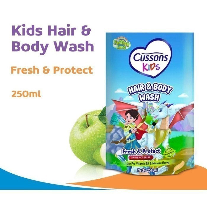 Cussons Kids Shampoo & Conditioner Soft & Smooth Fresh & Protect & Care / Merah Jingga Official - Gambar 2