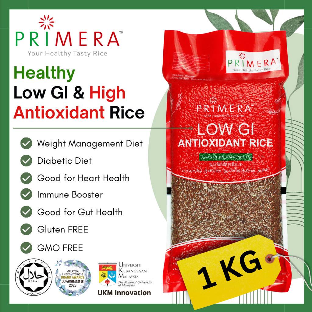Primera Low GI & Antioxidant Rice (1kg) | Shopee Singapore