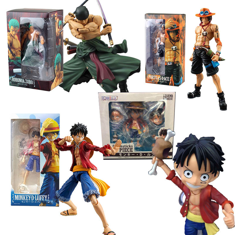S.H. Figuart One Piece Luffy SHF Zoro Portgas D Ace Articulado