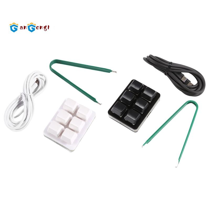 6 Key Customizable Shortcut Keyboard Mini Keyboard Full Copy and Paste ...