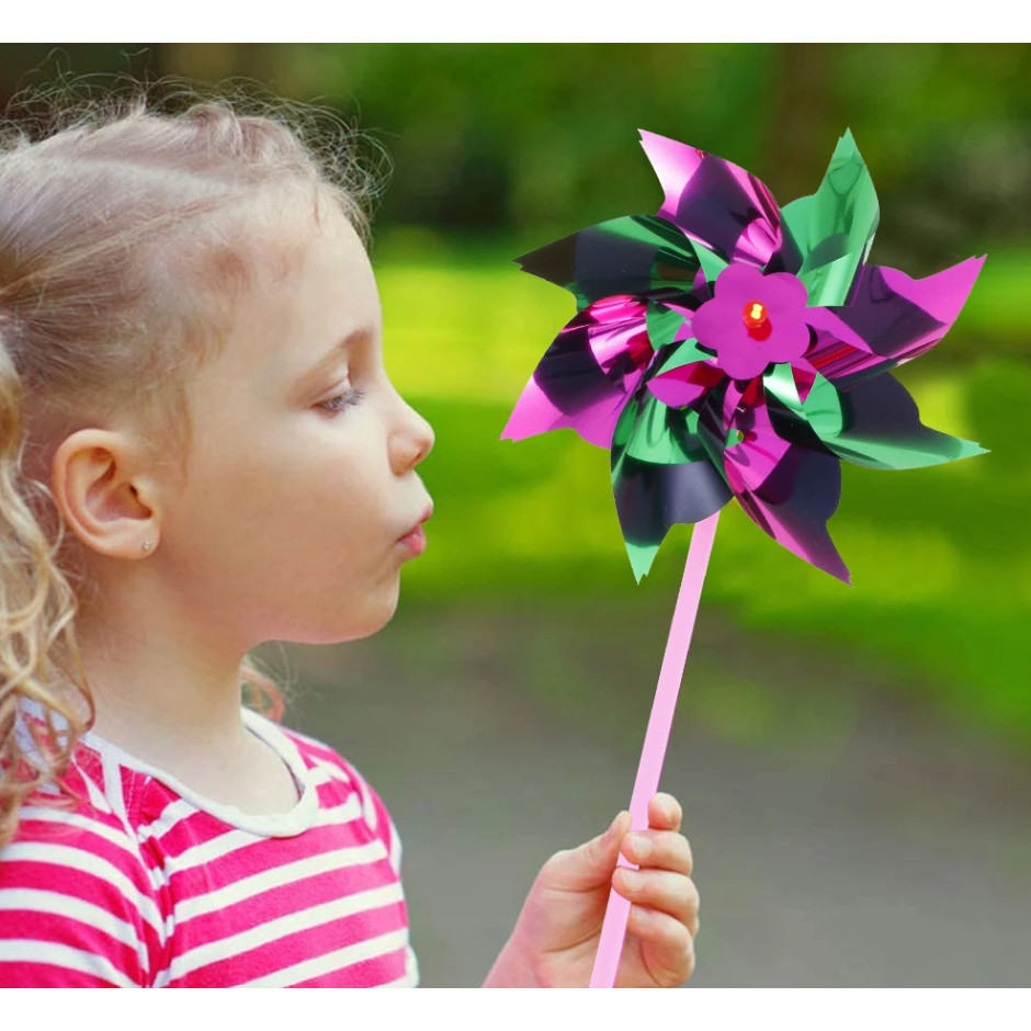 1pc Lawn Pinwheels, Party Pinwheels Windmill Rainbow Pinwheel DIY ...